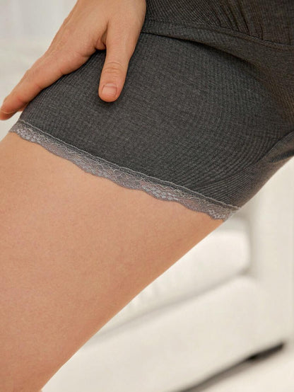 Women’s Solid Color Ribbed High Waist Maternity Briefs Soft Comfortable Stretch Pregnancy Underwear