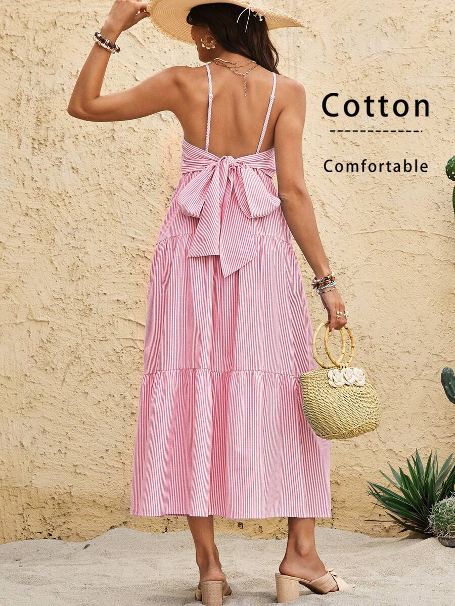 Maternity Sleeveless Solid Color Dress, Fashionable For Summer Woman S Summer Clothes  Maternity Dress  Vacation