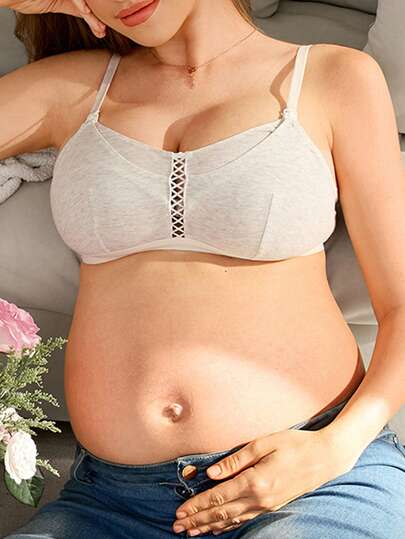 Moonlight&Mama 1pc Soft & Comfortable Front-Closure Maternity Nursing Bra