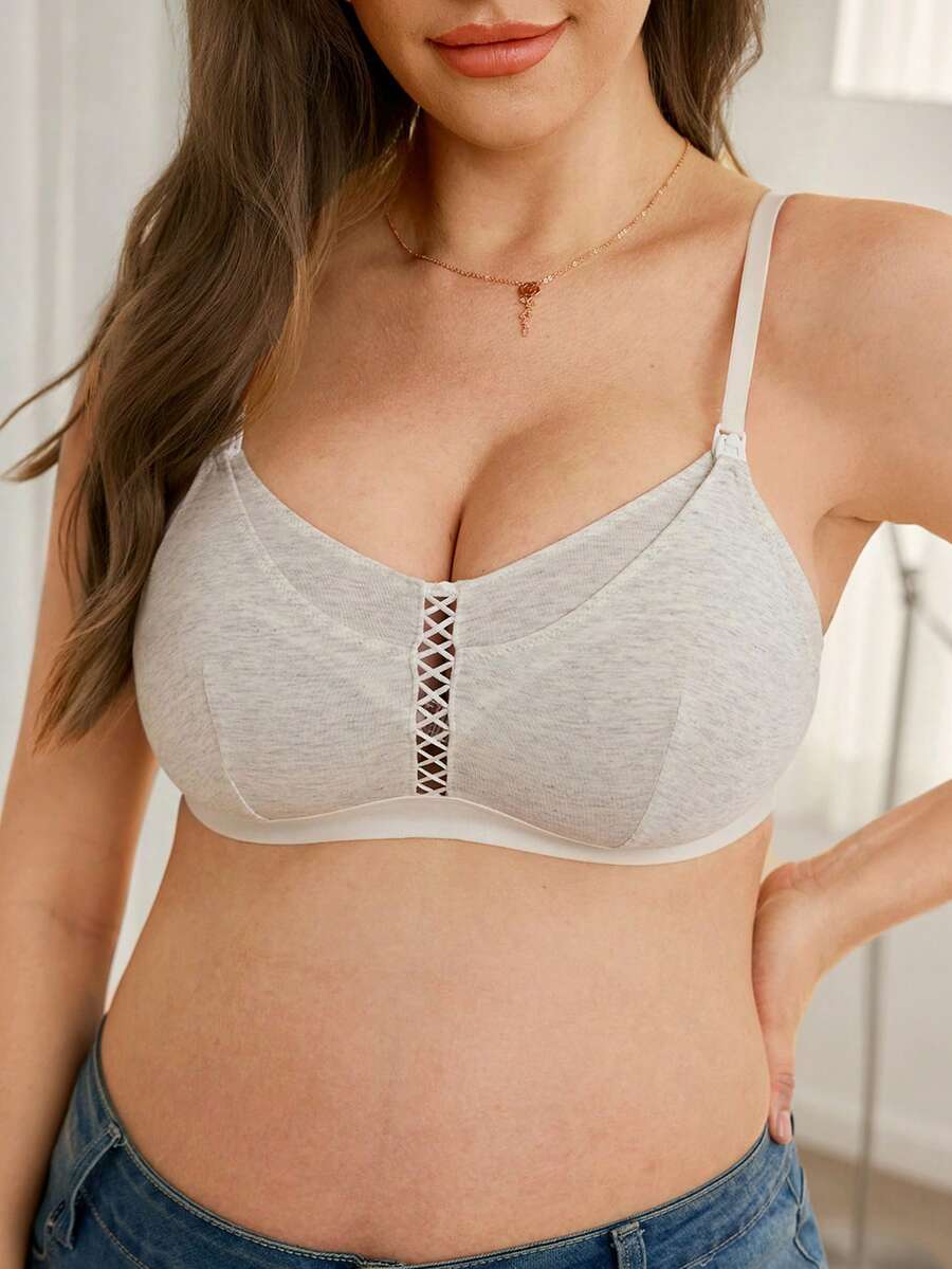 Moonlight&Mama 1pc Soft & Comfortable Front-Closure Maternity Nursing Bra