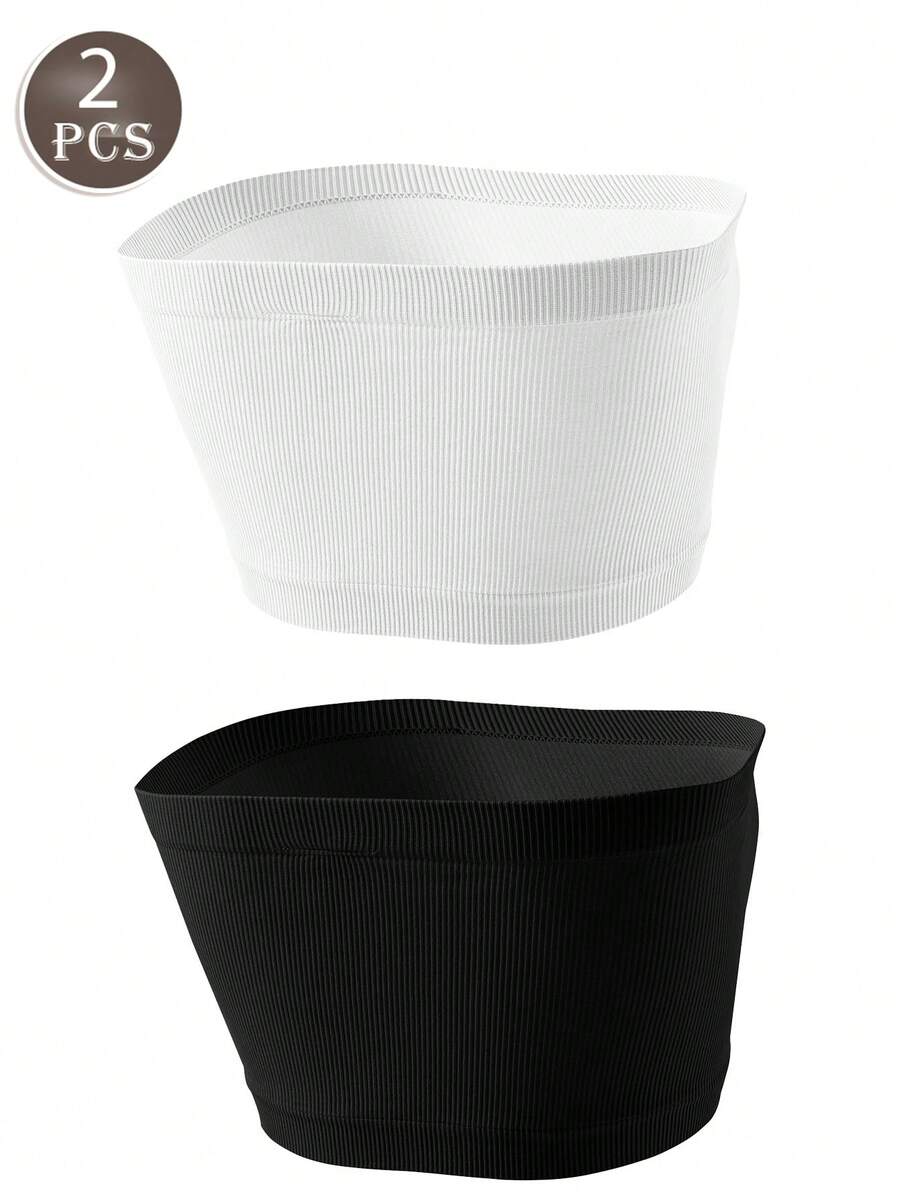 Maternity Nursing Bandeau 2 Pack - Seamless Wireless Comfortable High Cost Performance Breastfeeding