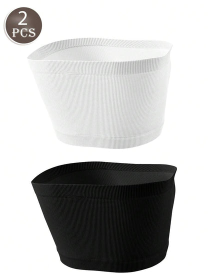 Maternity Nursing Bandeau 2 Pack - Seamless Wireless Comfortable High Cost Performance Breastfeeding