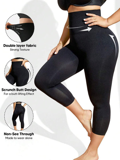 Women High Waist Shapewear Shorts - Tummy Control & Butt Lifting Panties