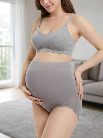 Maternity Panties - High Waist Breathable Soft Seamless Hipster Over Bump Comfortable, Daily Wear