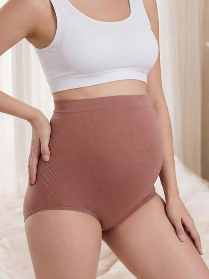 Maternity Panties - High Waist Breathable Soft Seamless Hipster Over Bump Comfortable, Daily Wear