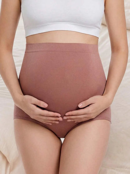Maternity Panties - High Waist Breathable Soft Seamless Hipster Over Bump Comfortable, Daily Wear