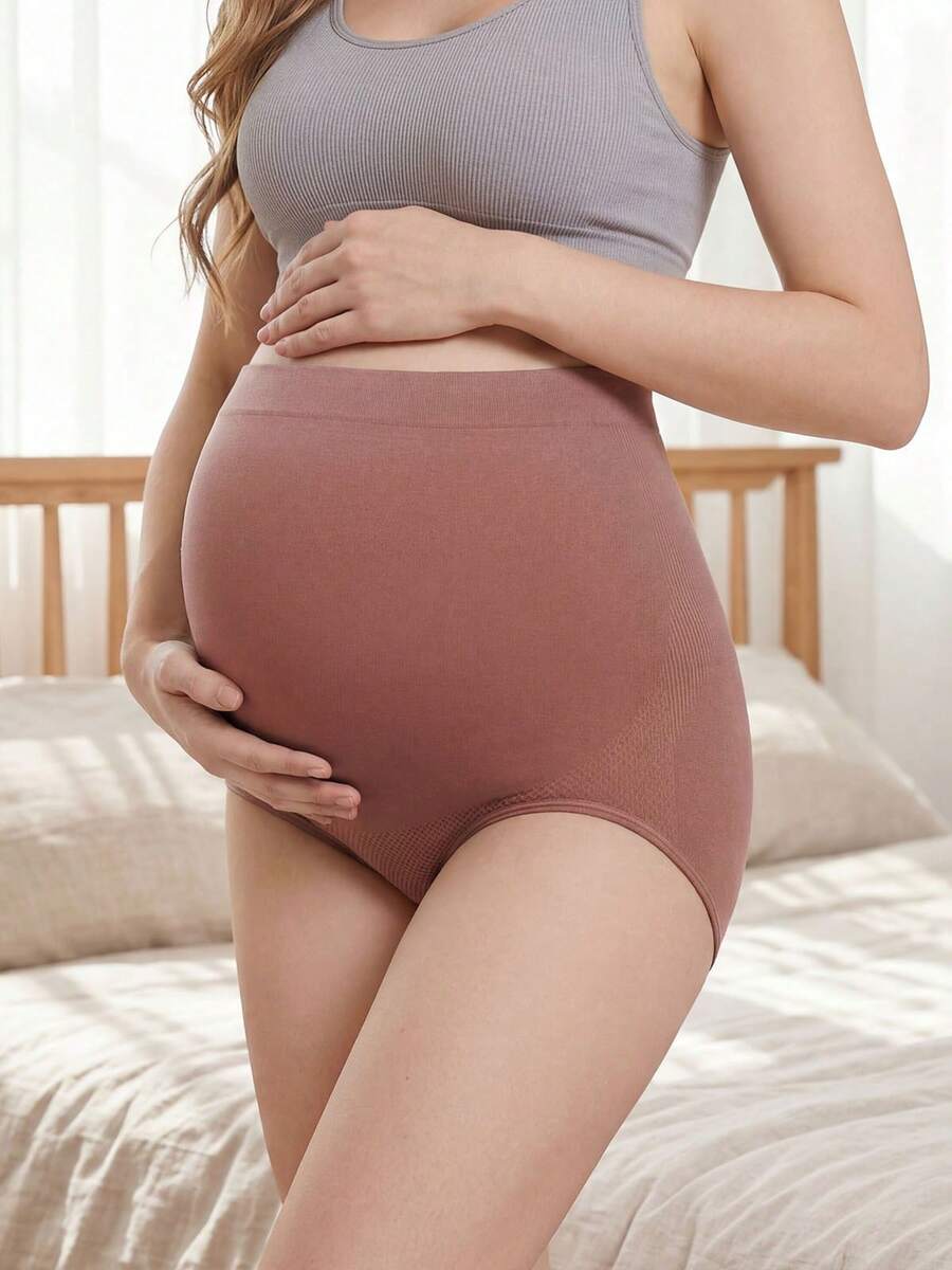 Maternity Panties - High Waist Breathable Soft Seamless Hipster Over Bump Comfortable, Daily Wear