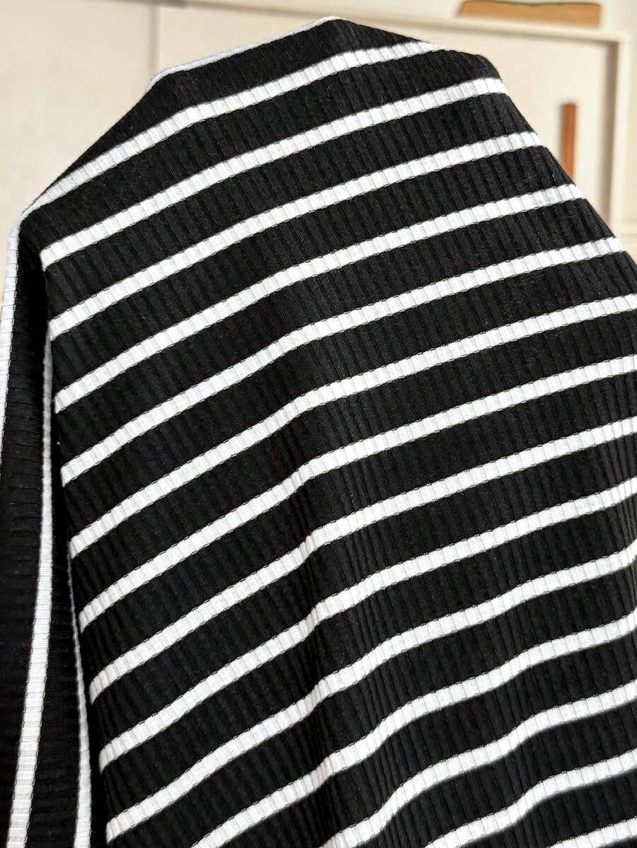 Striped Tube Top Casual Dress For Pregnant Women, Suitable For Parties, Daily Wear And Outings
