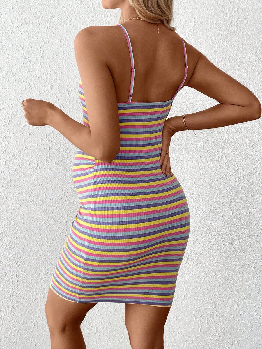 Maternity Sleeveless Fitted Cherry Print Mini Cami Dress Slim Fit Spaghetti Strap Baby Shower Party Outfit