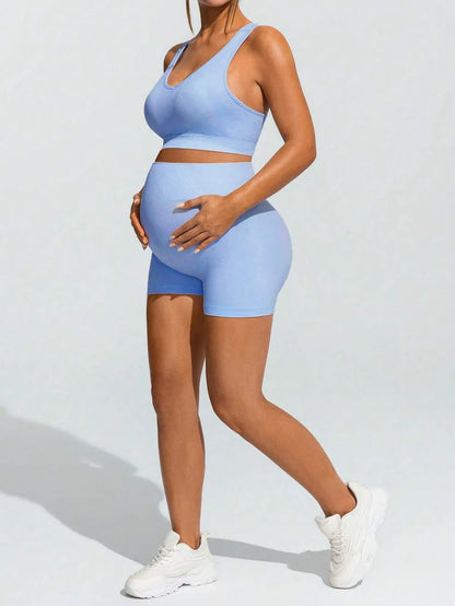 Maternity Vibrant Geometric Print Spaghetti Strap Mini Dress Boho Backless V-Neck Cami Sun Dress for Summer Beach Vacation