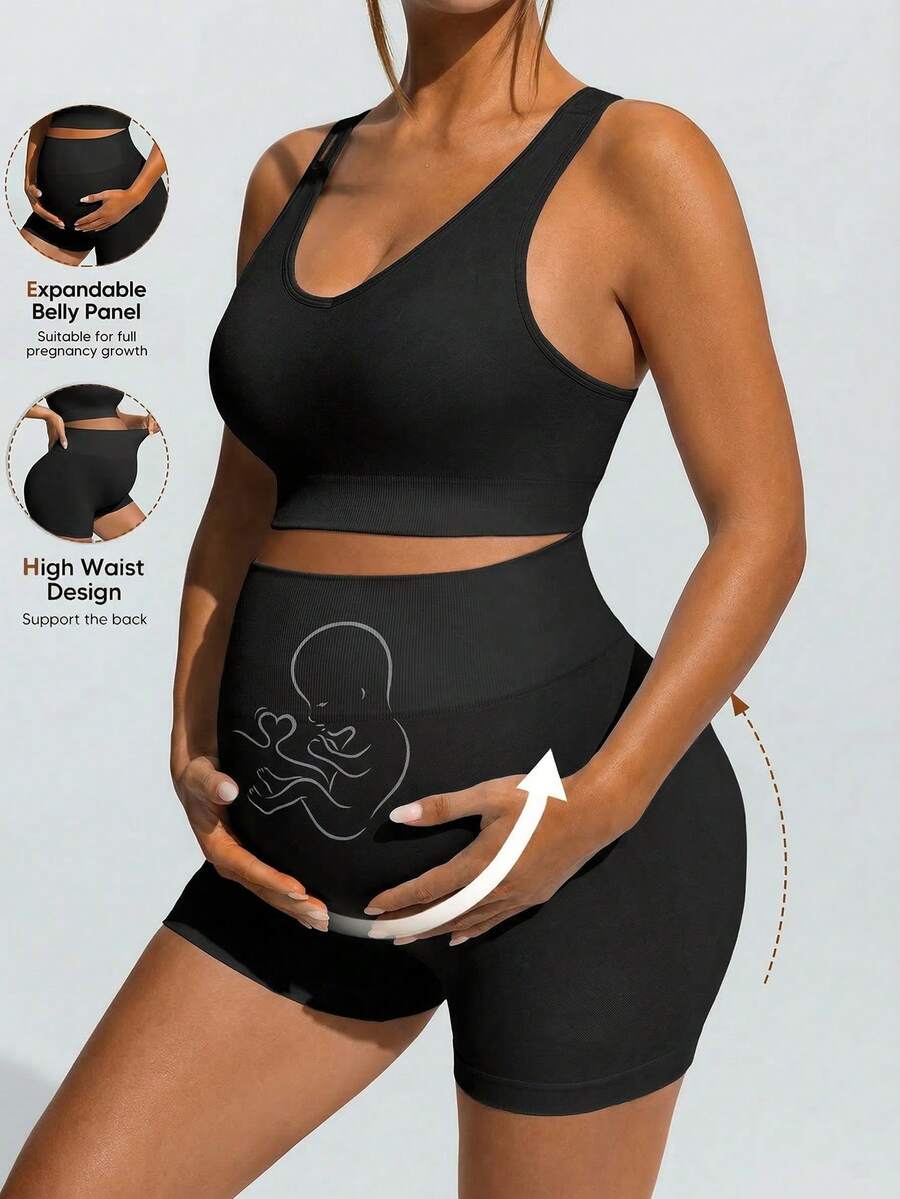 Maternity Vibrant Geometric Print Spaghetti Strap Mini Dress Boho Backless V-Neck Cami Sun Dress for Summer Beach Vacation