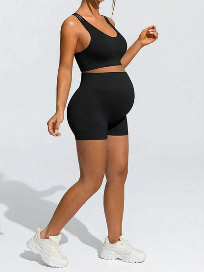 Maternity Vibrant Geometric Print Spaghetti Strap Mini Dress Boho Backless V-Neck Cami Sun Dress for Summer Beach Vacation