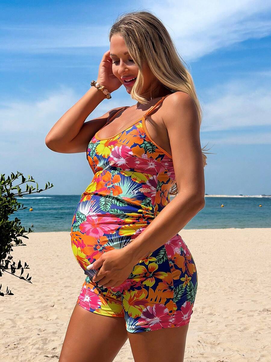 Elegant Cut Out Multicolor Boho Swimwear with Removable Padding and Wireless Bra High Stretch Sleeveless Beach Vacation Swimsuit