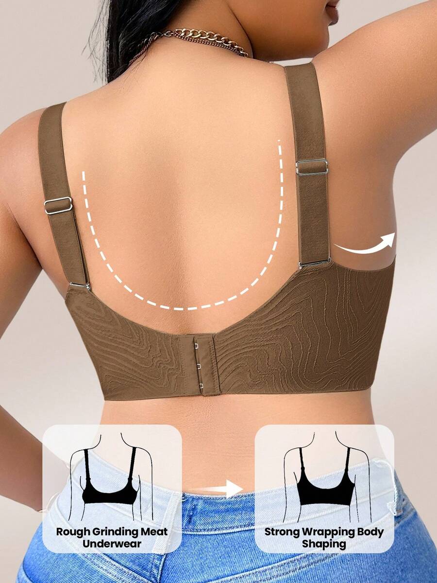 Women's Plus Size Seamless Wireless Bra - Comfortable Lifting Bralette