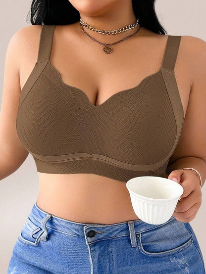 Women's Plus Size Seamless Wireless Bra - Comfortable Lifting Bralette