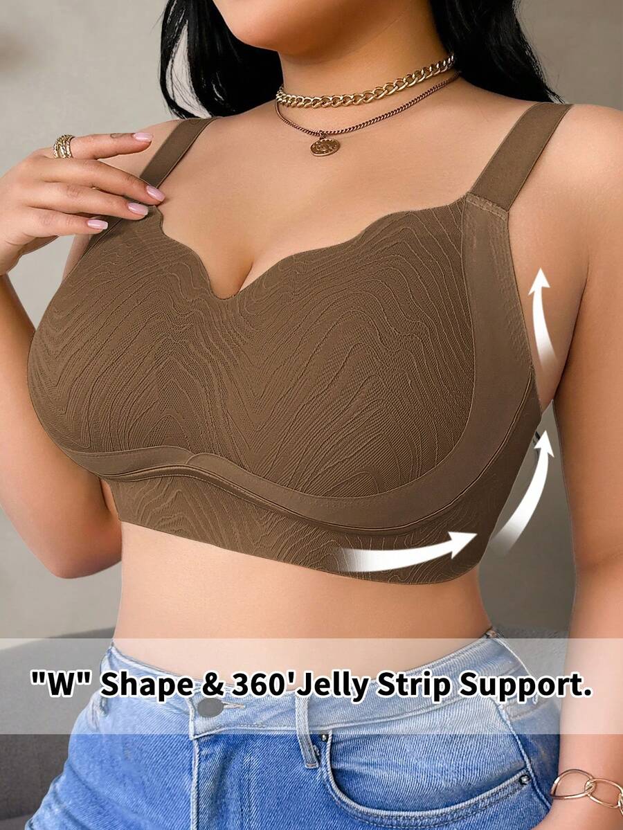 Women's Plus Size Seamless Wireless Bra - Comfortable Lifting Bralette