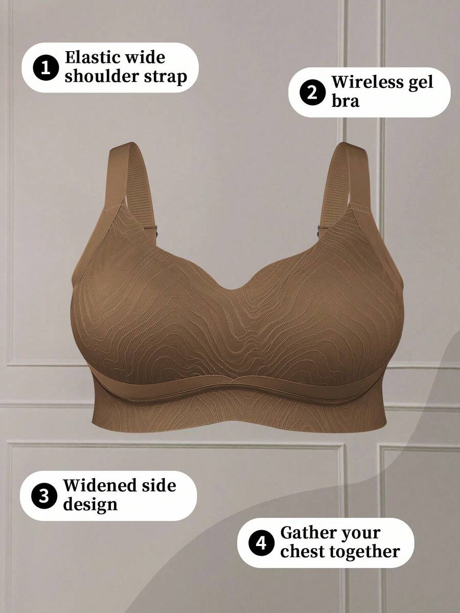 Women's Plus Size Seamless Wireless Bra - Comfortable Lifting Bralette