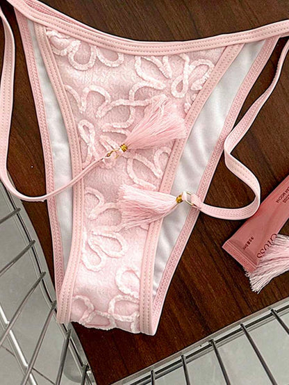 Swim Vcay Women's Summer Vacation Beach Paisley Print Halter Neck Bikini Set
