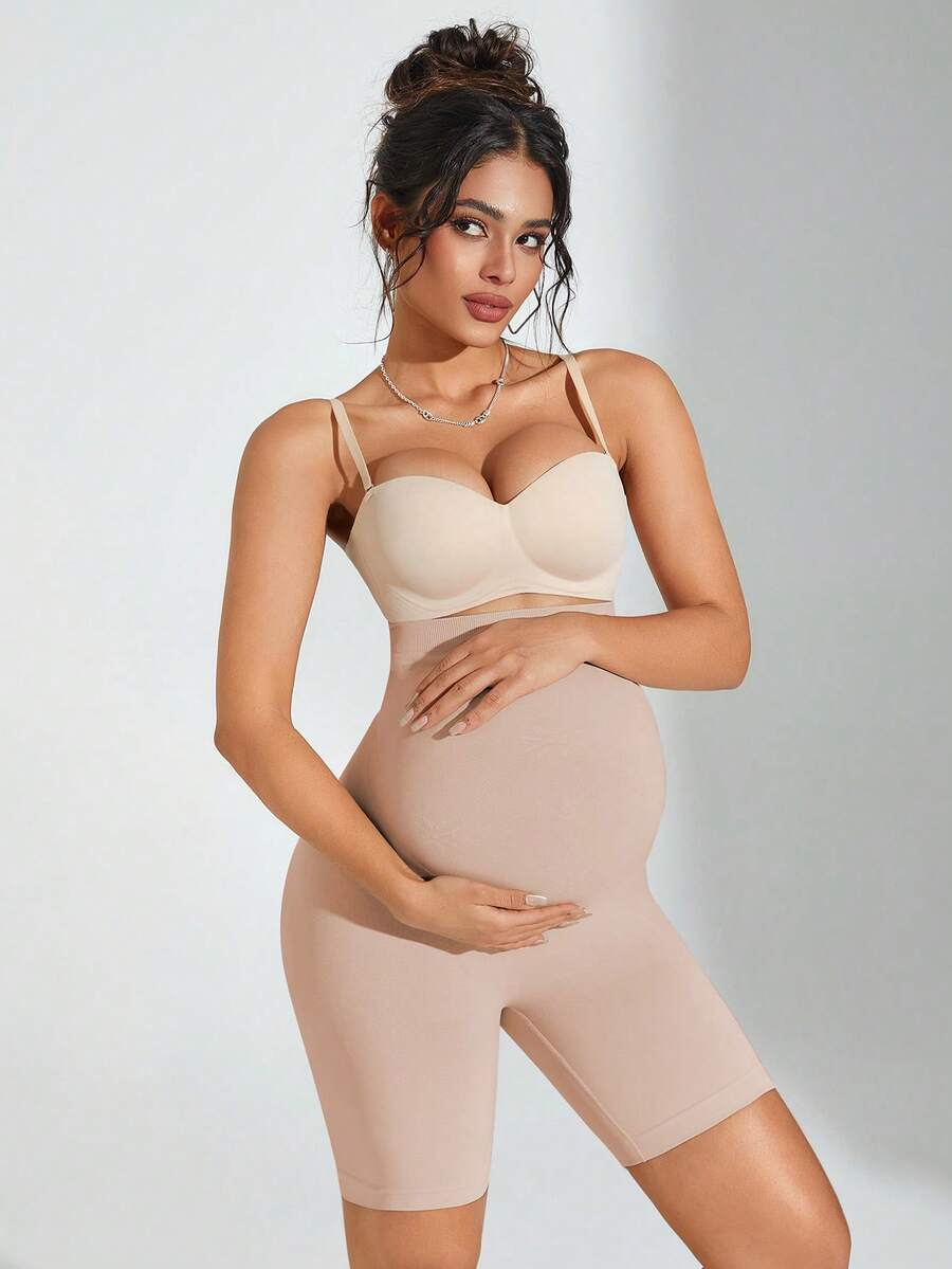 Pregnant Women's High Stretch Waist Maternity Leggings - Daily Wear Casual Summer