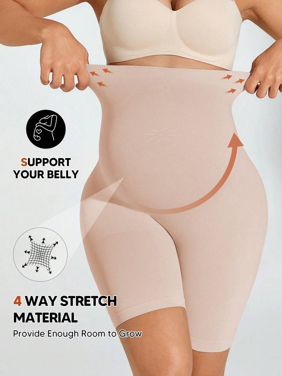 Pregnant Women's High Stretch Waist Maternity Leggings - Daily Wear Casual Summer