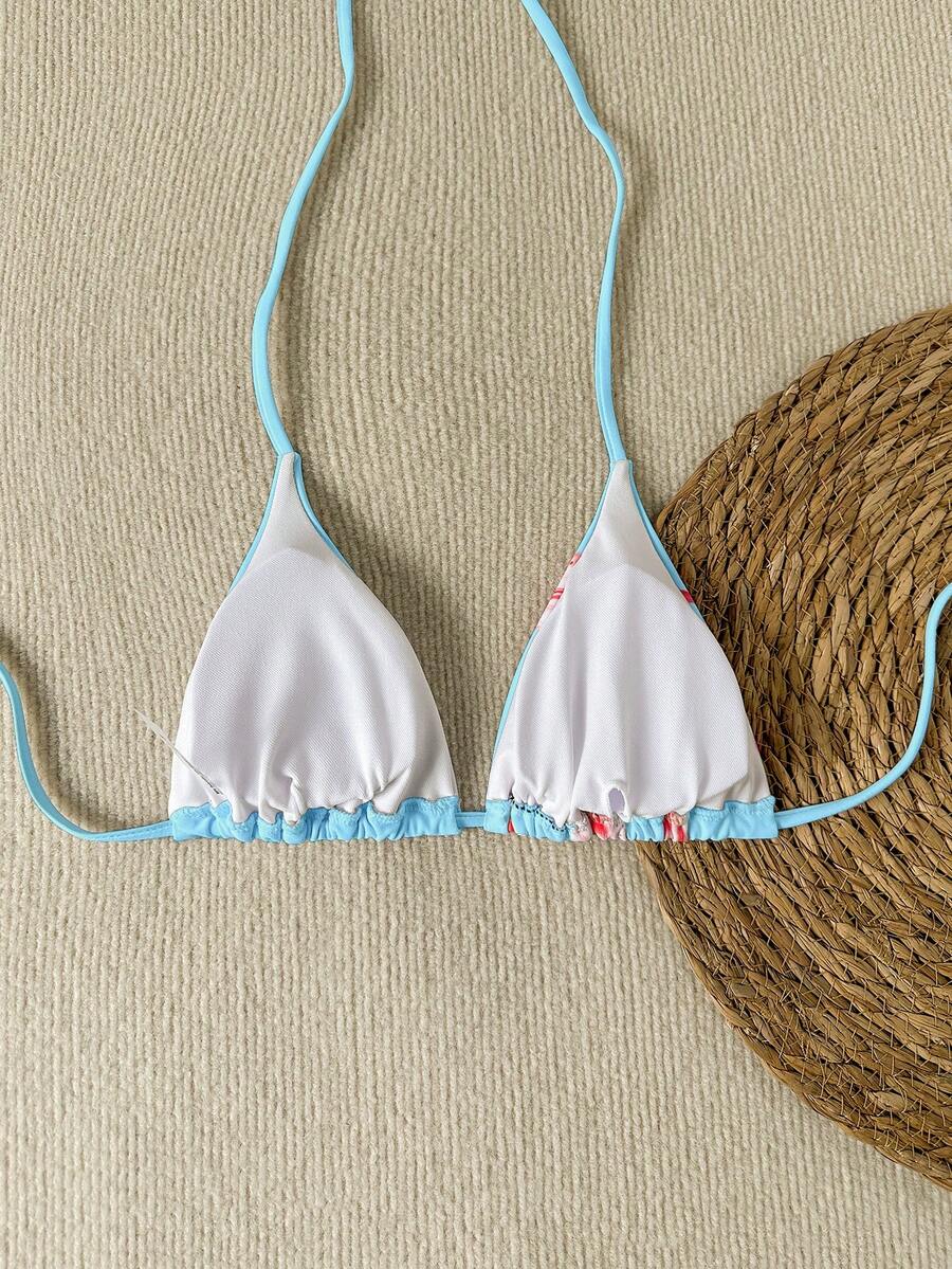 Swim Vcay Springbreak Floral Print Sexy Vacation Bikini Top For Women For Summer