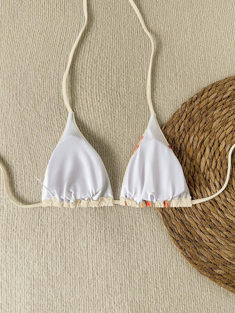 Swim Vcay Springbreak Floral Print Sexy Vacation Bikini Top For Women For Summer