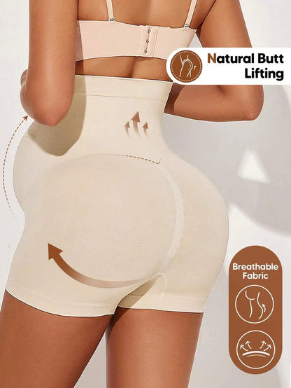 Maternity High Waist Belly Support Shorts - Expandable Abdominal Panel