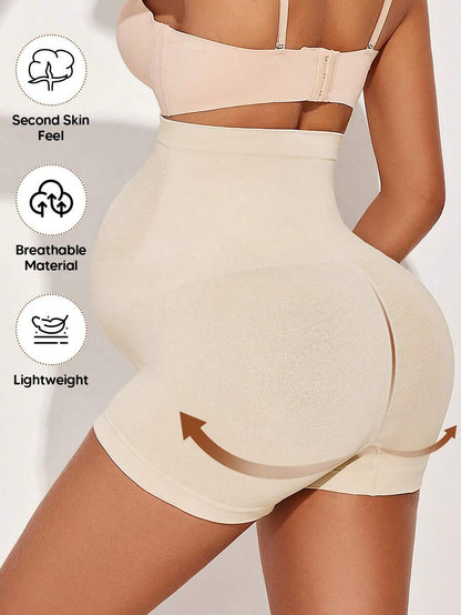 Maternity High Waist Belly Support Shorts - Expandable Abdominal Panel