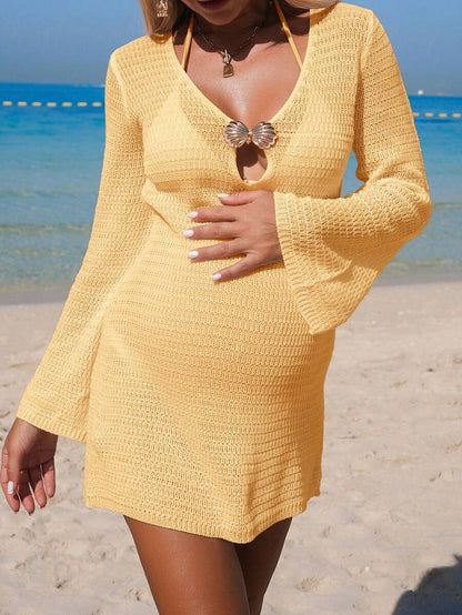 Maternity Knit Shell Cover-Up - Summer Beach Vacation