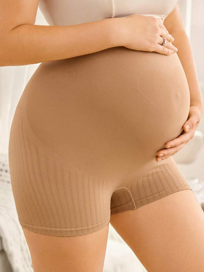 Seamless High Waist Maternity Underwear - High Elasticity Safety Shorts