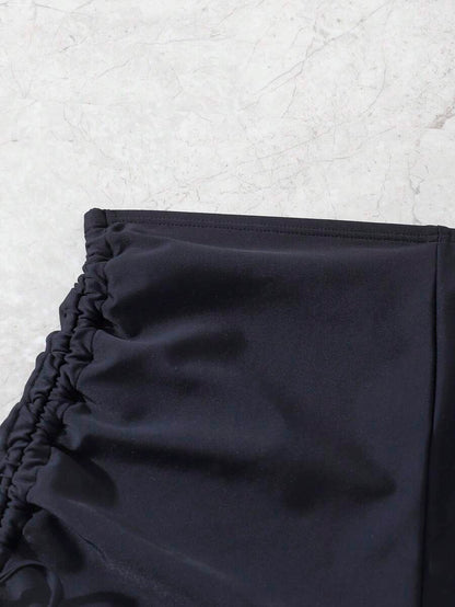 Swim Vcay Summer Beach Drawstring Side Bikini Bottom