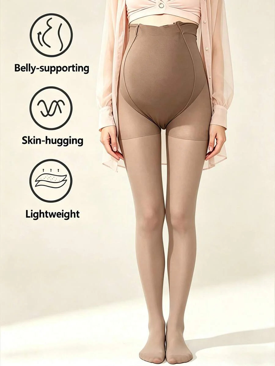 Maternity Pantyhose - Minimalist Thin Run Resistant Non Slip Skin Friendly, Spring Autumn