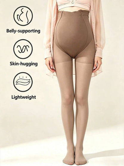 Maternity Pantyhose - Minimalist Thin Run Resistant Non Slip Skin Friendly, Spring Autumn