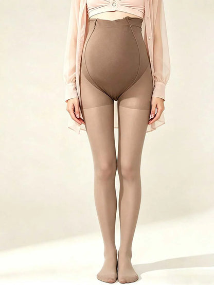 Maternity Pantyhose - Minimalist Thin Run Resistant Non Slip Skin Friendly, Spring Autumn