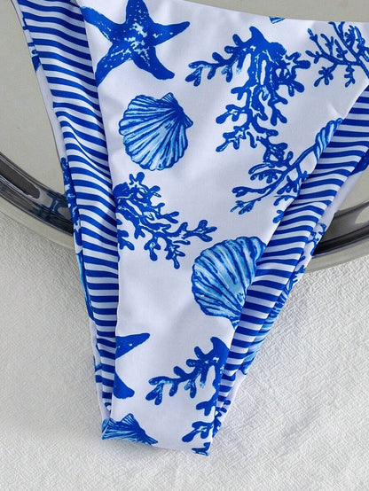 Swim Vcay Fashionable & Sweet Shoulderless Bikini With Side Bow, Wire-Free & Removable Pad, Sexy Women 2 Pieces Swimsuit For Beach & Airport For Summer Beach Vacation
