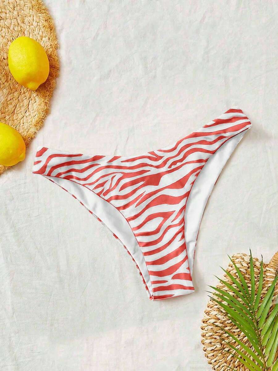 Bellisia Summer Beach Zebra Striped Underwire Bikini Set