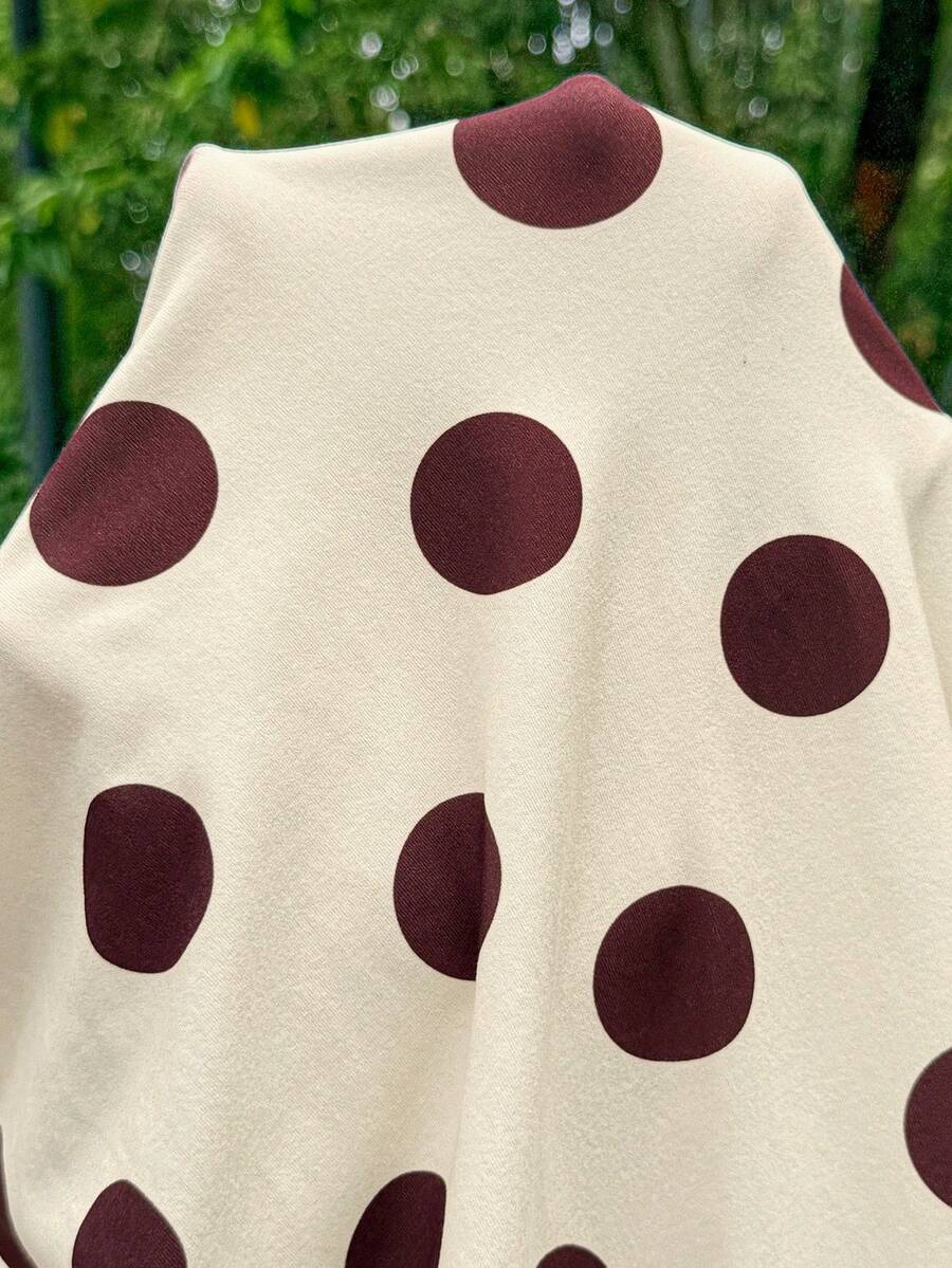 Yellow Polka Dot Strapless Maternity Maxi Dress – Elegant Ruched High Waist Boho Tube Dress for Summer Street Style and Photoshoots