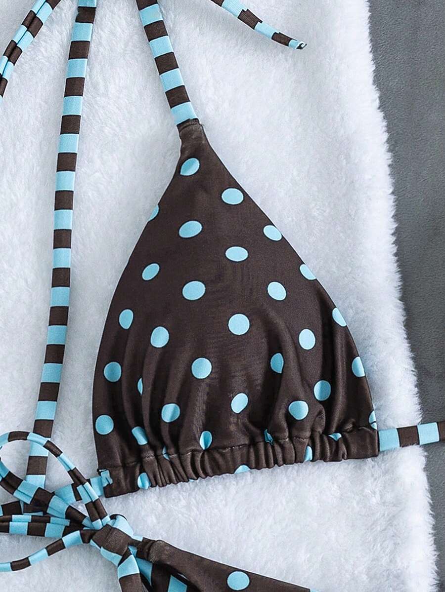 Swim Vcay Fashionable & Sweet Shoulderless Bikini With Side Bow, Wire-Free & Removable Pad, Sexy Women 2 Pieces Swimsuit For Beach & Airport For Summer Beach Vacation