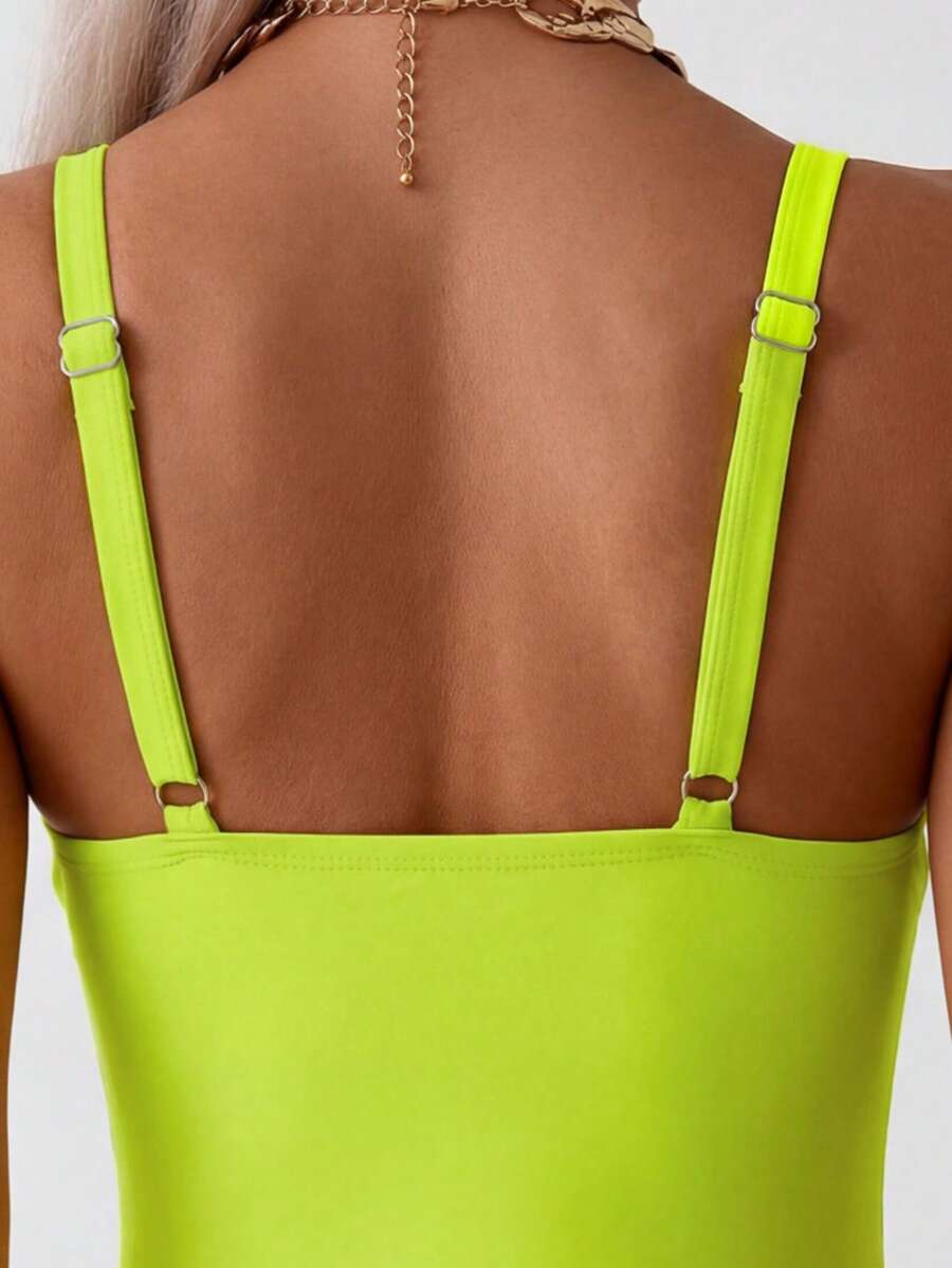 Maternity One-Piece Swimsuit - Petal Hollow Out Vacation Beach Swimwear