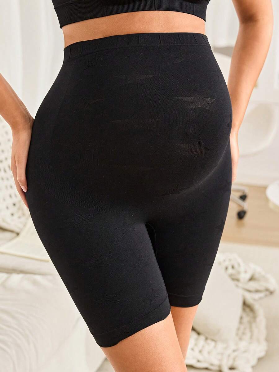 High Waist Postpartum Shaping & Safety Shorts - Elegant Soft Seamless Design