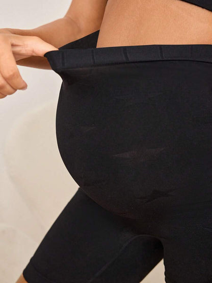 High Waist Postpartum Shaping & Safety Shorts - Elegant Soft Seamless Design