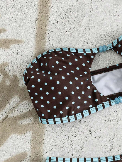 Swim Vcay Solid Color Bikini Swimming Suit For Beach Vacation, Strapless, Wireless For Summer
