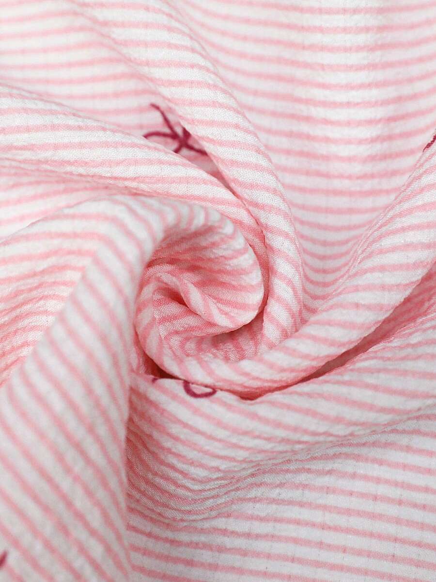 Pink Bow Print Maternity Jumpsuit – Boho Spaghetti Strap High Waist Loose Fit Wide Leg Overalls for Baby Shower, Photoshoot, & Beach Wear