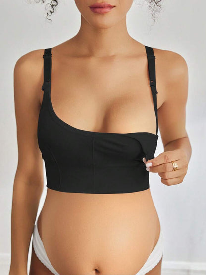 3-Pack Seamless Nursing Bra Set - High Rise Wireless Maternity Bras with Adjustable Straps and Medium Stretch