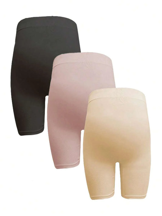 BloomMama Maternity Briefs 3 Pack - Seamless Solid Color High Waist Minimalist Soft Stretch