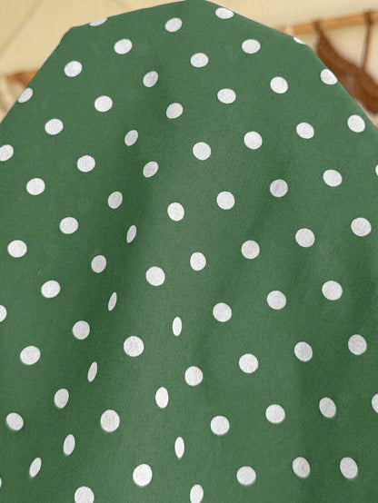 Maternity Polka Dot Print Camisole And Adjustable Waist Shorts Casual 2 Pieces Set