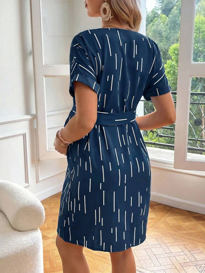 Maternity Casual V-Neck Short Sleeve Dress